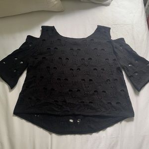 Kling cold shoulder sweater